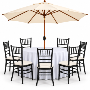 Black Chiavari Umbrella Set