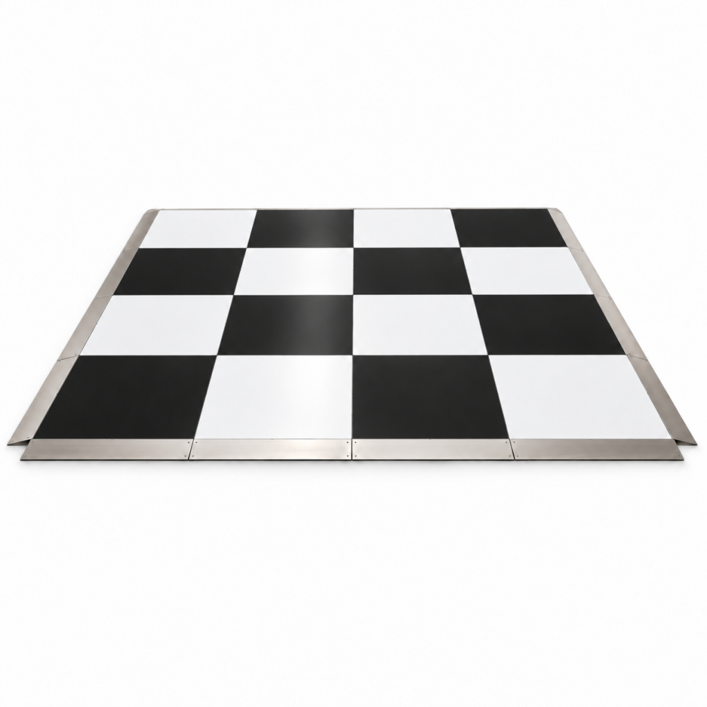 16x16 White & Black Dance Floor