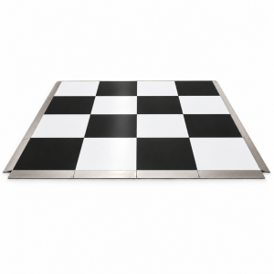 12x12 White & Black Dance Floor
